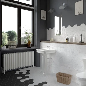 Image 6 of Shaped Marble Porcelain Wall Tile: Shaped Marble Collection sold at Floors & Baths Pro's