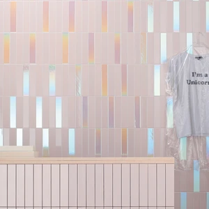 Image 5 of Milk Hologram Porcelain Wall Tile: Spectre Collection sold at Floors & Baths Pro's
