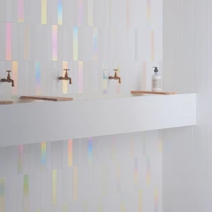 Image 7 of Milk Hologram Porcelain Wall Tile: Spectre Collection sold at Floors & Baths Pro's