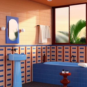 Image 5 of Nero Floor & Wall Tile: Fargblock Collection sold at Floors & Baths Pro's