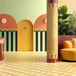 Image 6 of Nero Floor & Wall Tile: Fargblock Collection sold at Floors & Baths Pro's