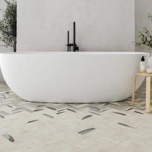 Image 4 of Graphite Floor & Wall Tile: Pottery | Cosmic Collection sold at Floors & Baths Pro's