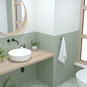 Image 2 of Quiet Moments Stripes Floor & Wall Tile: Glenbrook Collection sold at Floors & Baths Pro's