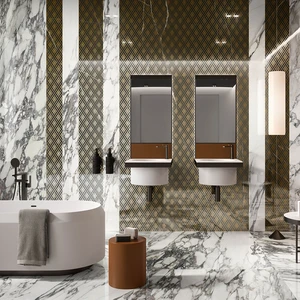 Image 2 of Calacatta Cervaiole Floor & Wall Tile: I Marmi Pro Collection sold at Floors & Baths Pro's