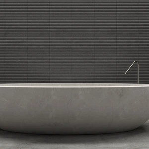 Image 2 of Graphite Stone Floor & Wall Tile: Stripes Wall Collection sold at Floors & Baths Pro's