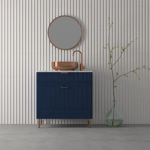 Image 6 of Graphite Stone Floor & Wall Tile: Stripes Wall Collection sold at Floors & Baths Pro's