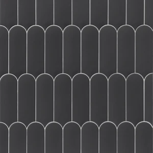  Alsacia, 29" Dark Matte Floor & Wall Tile: Fan Collection 