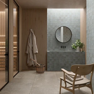 Image 6 of Teal Floor & Wall Tile: Melange Wall Collection sold at Floors & Baths Pro's
