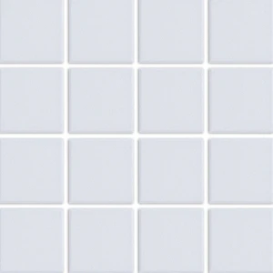  Square Mosaic White Floor & Wall Tile: Euro Mosaics Collection 