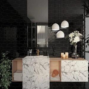Image 5 of Creme Floor & Wall Tile: Monochrome Collection sold at Floors & Baths Pro's