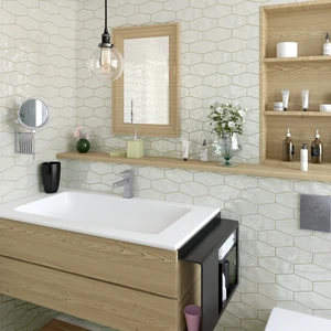 Image 6 of Creme Floor & Wall Tile: Monochrome Collection sold at Floors & Baths Pro's