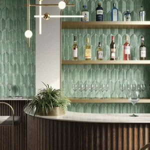 Image 2 of Victorian Blue Floor & Wall Tile: Calathea Collection sold at Floors & Baths Pro's