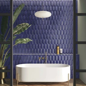 Image 8 of Victorian Blue Floor & Wall Tile: Calathea Collection sold at Floors & Baths Pro's