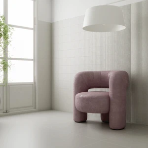 Image 4 of Bianco- Essenza Floor & Wall Tile: Essenza Mille Collection sold at Floors & Baths Pro's