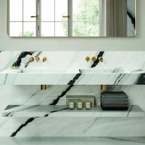 Image 3 of Panda White Floor & Wall Tile: Panda White Collection sold at Floors & Baths Pro's