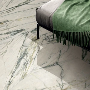 Image 4 of Slab A Floor & Wall Tile: Calacatta Emerald Collection sold at Floors & Baths Pro's