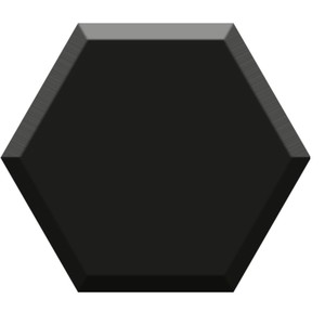floor tiles Nero Bevelled Floor & Wall Tile: Hexa Collection | Floors & Baths Pro's