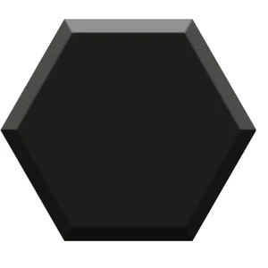 Nero Bevelled Floor & Wall Tile: Hexa Collection | Floors & Baths Pro's