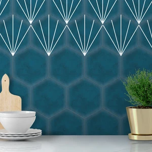 Image 4 of Base White Floor & Wall Tile: Stripes Collection sold at Floors & Baths Pro's