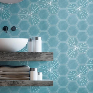 Image 5 of Base White Floor & Wall Tile: Stripes Collection sold at Floors & Baths Pro's
