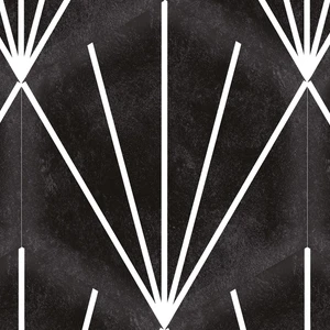  34", Not Rated Decor Black Floor & Wall Tile: Stripes Collection 