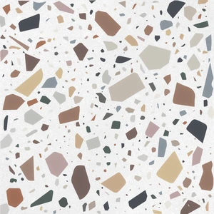  31", 3 Medium Traffic Bianco Multicolour Floor & Wall Tile: Confetti Collection 