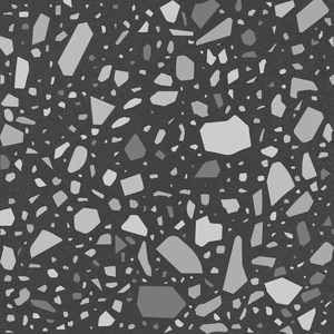  Array, 22" Nero Grigio Floor & Wall Tile: Confetti Collection 
