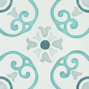  Time Marble, 28" Blue Dhalia Floor & Wall Tile: Sirocco Collection 