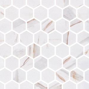 backsplash mosaic tiles Calacatta Gold Mosaic & Tile: Ecostones Collection | Floors & Baths Pro's