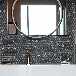 Image 5 of Grafito Mosaic & Tile: Ecostones Collection sold at Floors & Baths Pro's