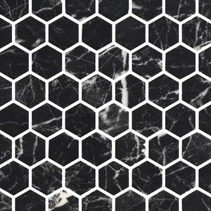 backsplash mosaic tiles Nero Marquina Mosaic & Tile: Ecostones Collection | Floors & Baths Pro's