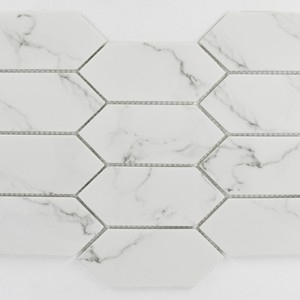 backsplash mosaic tiles Picket No:10 Mosaic Tile: Enameled Glass Collection | Floors & Baths Pro's