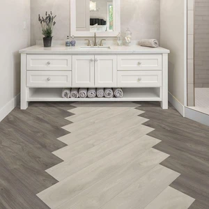 Image 2 of Light Grey Vinyl Plank Flooring (B560 - Beaulieu) sold at Floors & Baths Pro's